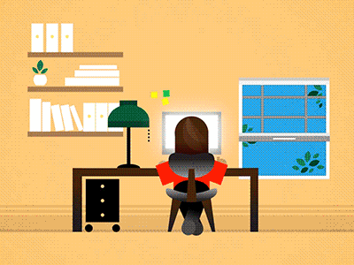 day routine animated gif