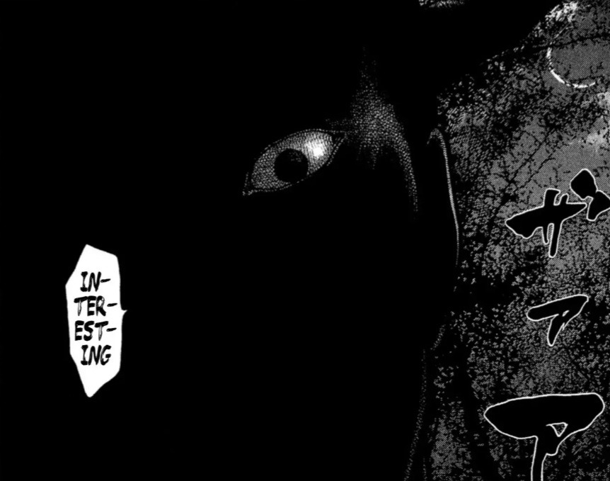 manga black face darkness