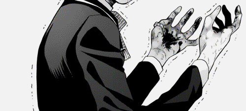 blood on hands - manga