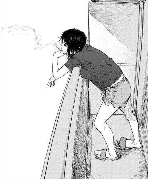 smoking girl manga