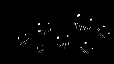 teeth in darkness