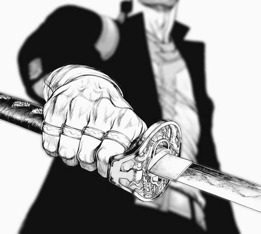 manga man with sword