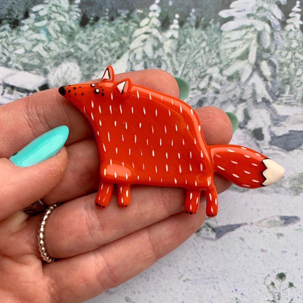 ceramic fox handmade