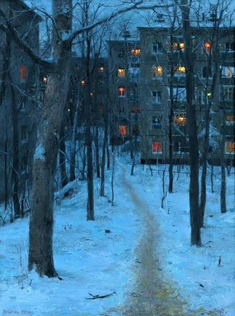 russian city in winter