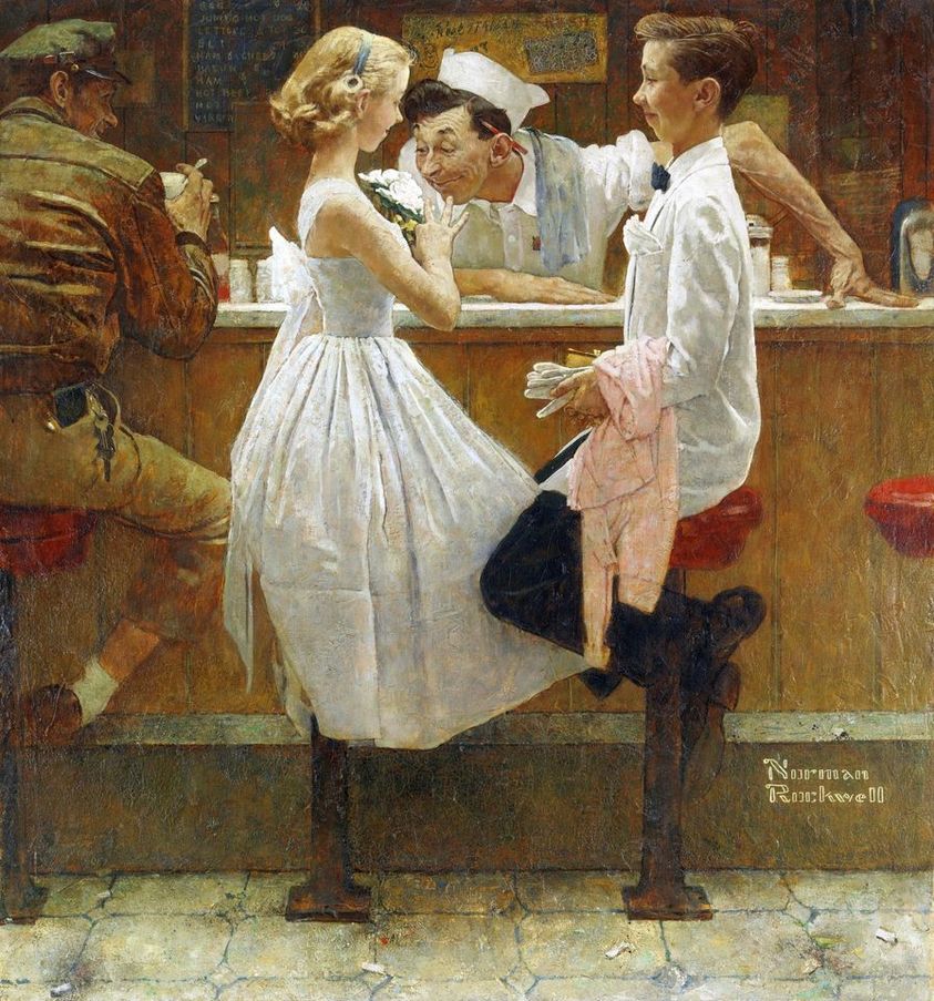 Norman Rockwell, After the Prom, 1957,