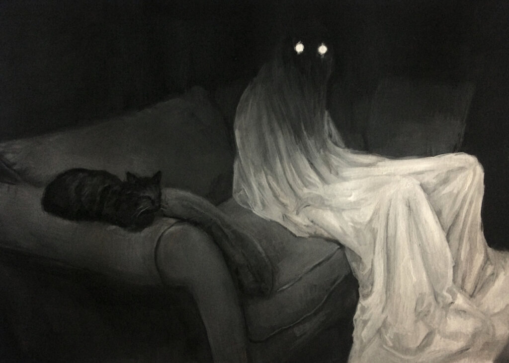 Dillon Samuelson ghost with cat