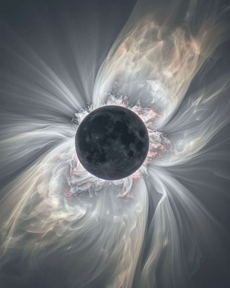 detailed HDR image of the Total Solar Eclipse